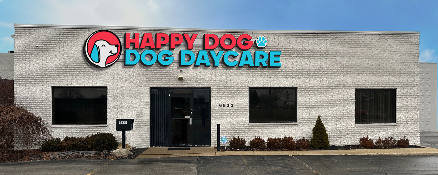 Happy Dog daycare building in Utica MI